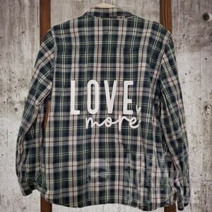 Carhartt Valentine Shirt - Women's Upcycled Love More Button-Up Women's Large